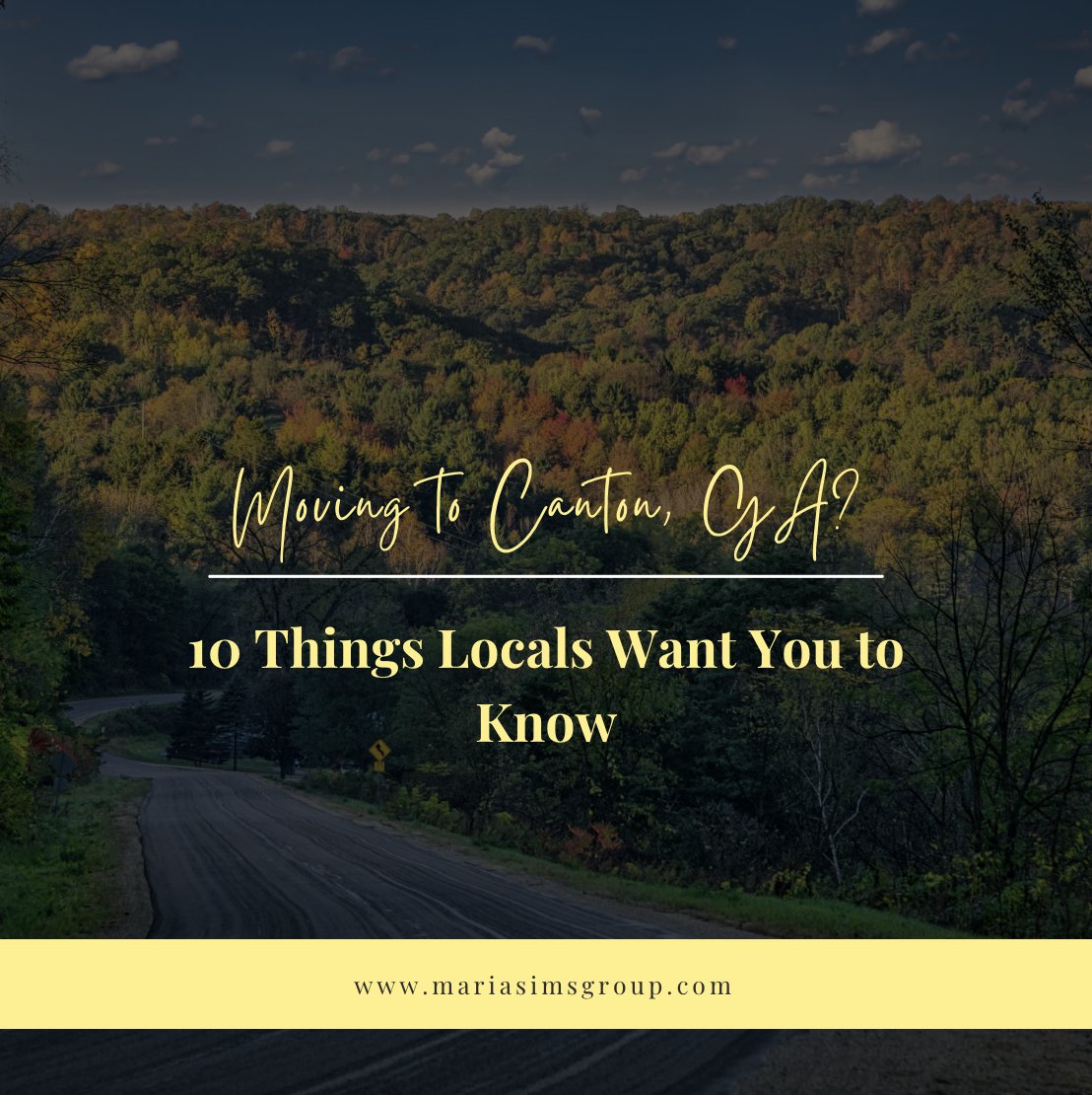 Moving to Canton, GA? 10 Things Locals Want You to Know header image.