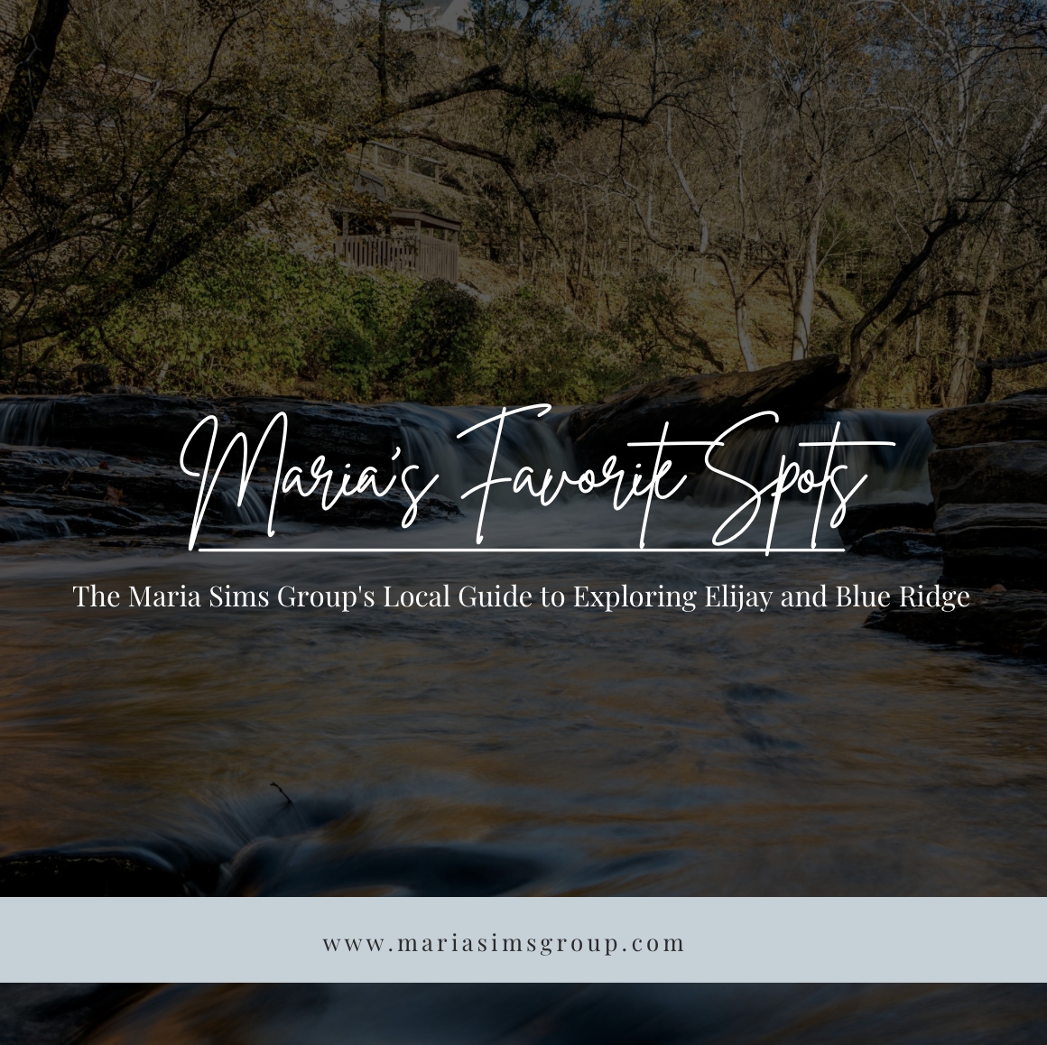 Maria's Favorite Spots in Ellijay & Blue Ridge: Our Local Guide to Eating, Shopping, and Exploring the North Georgia Mountains header image.