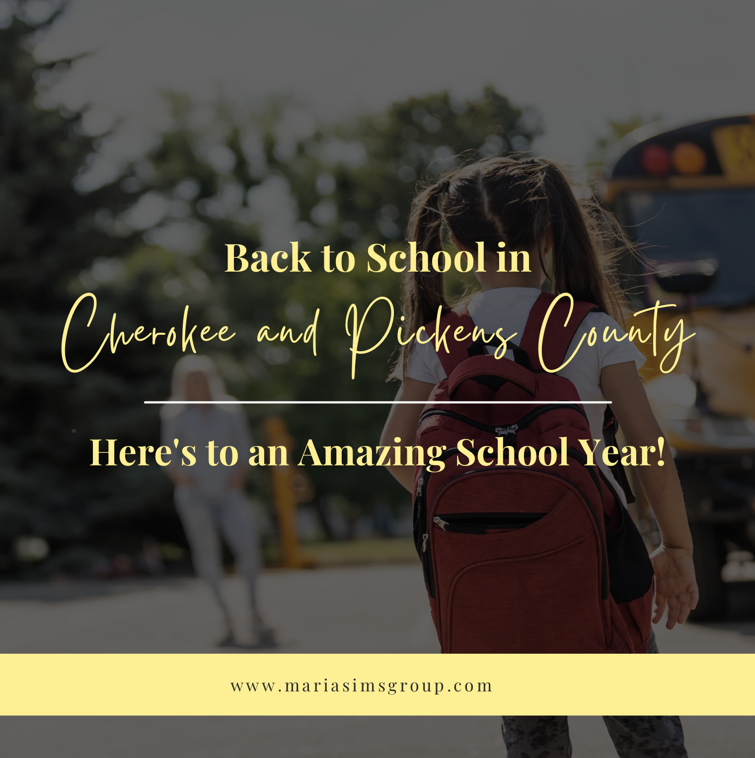Back to School in Cherokee & Pickens County: Here's to an Amazing School Year! header image.