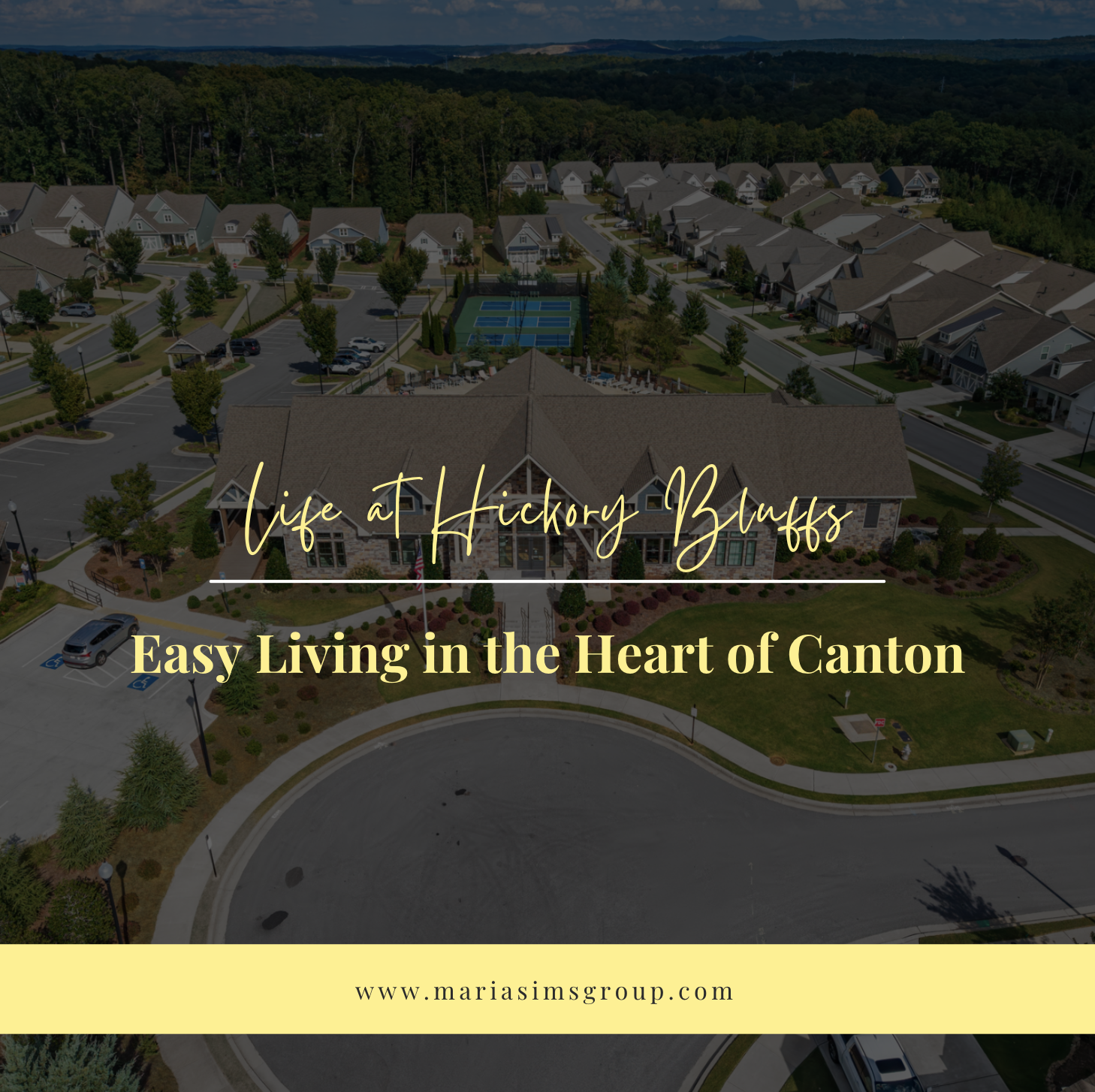 Life at Hickory Bluffs: Easy Living in the Heart of Canton header image.