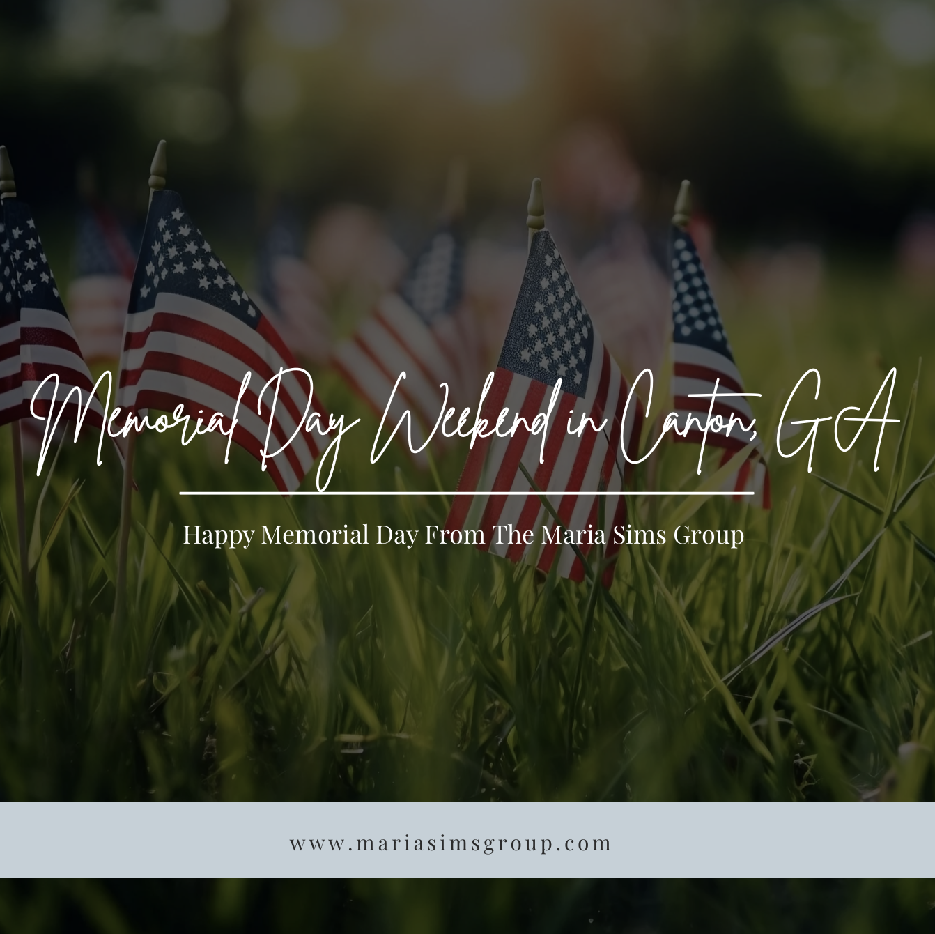 Memorial Day Weekend in Canton, GA header image.