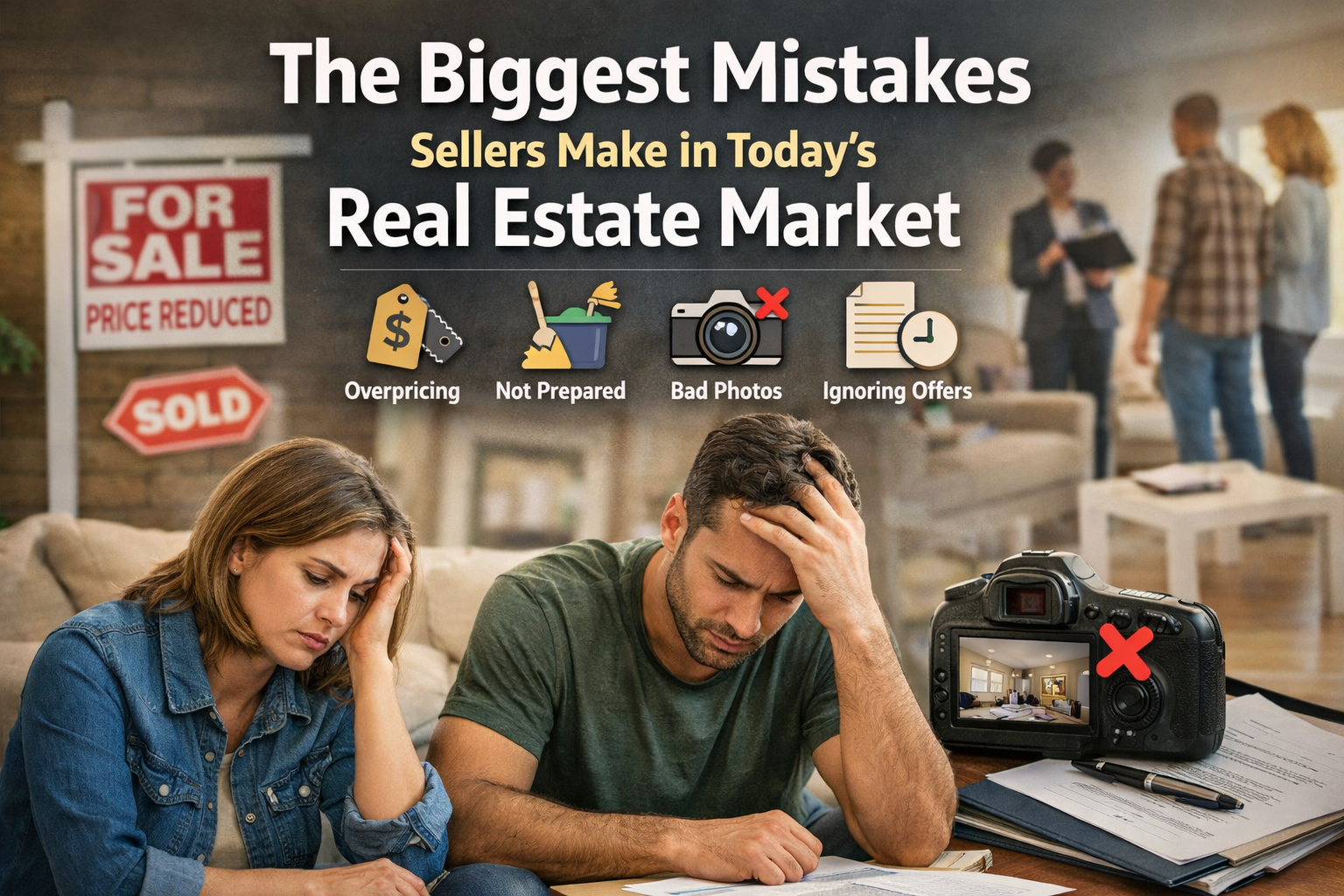 The Biggest Mistakes Sellers Make in Today’s Real Estate Market header image.