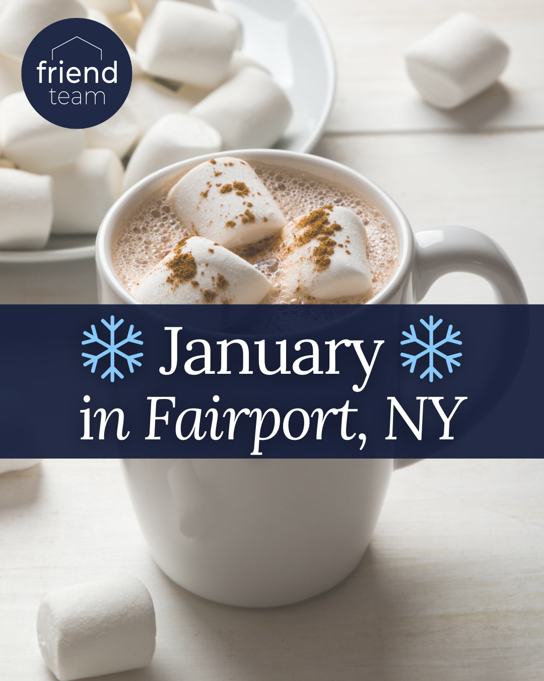 January in Fairport, NY: Beating the Winter Blues the Local Way header image.