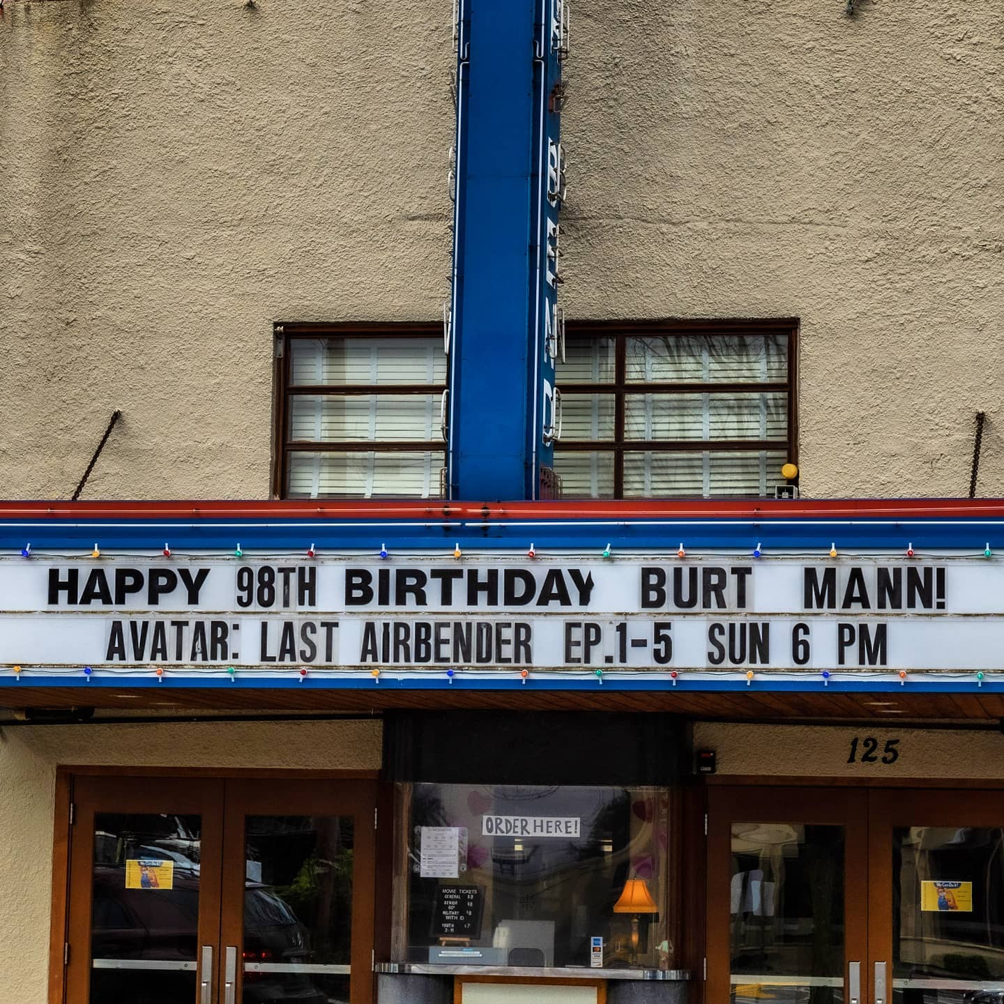North Bend Hero Gets Name in Lights! Burt Mann Turns 98! header image.