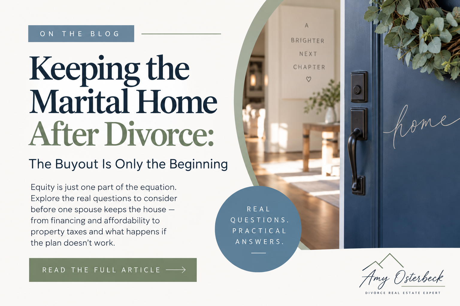 Keeping the Marital Home After Divorce: The Buyout Is Only the Beginning header image.