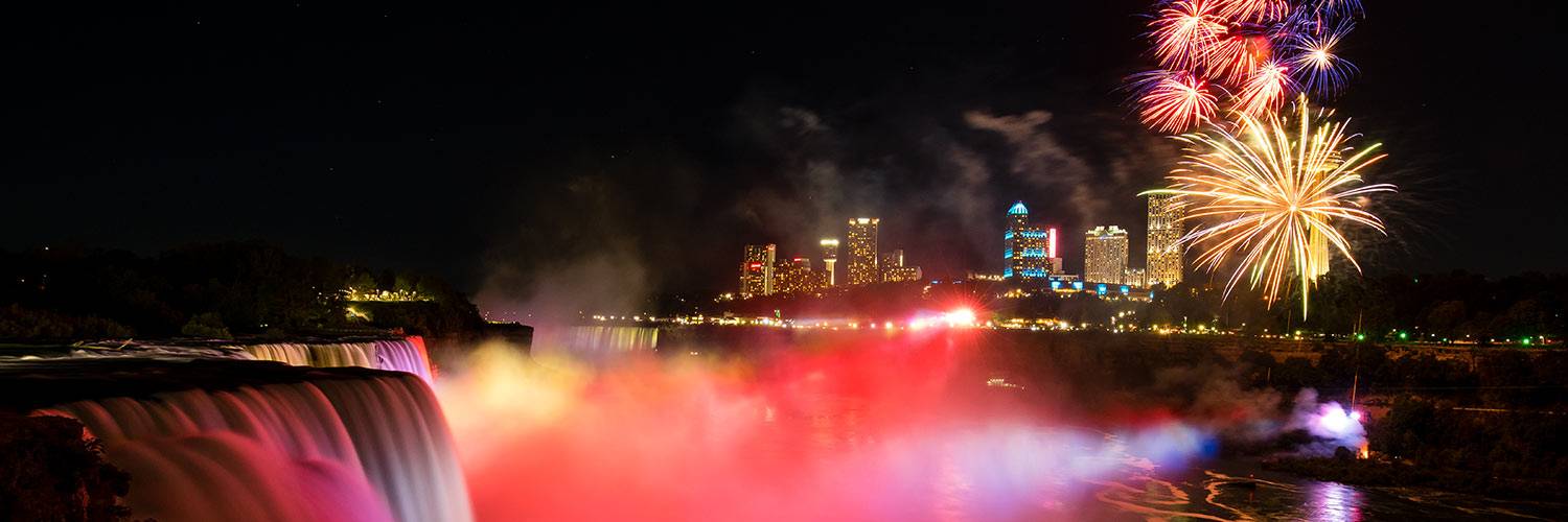 11 Places to View Fireworks in Niagara County header image.