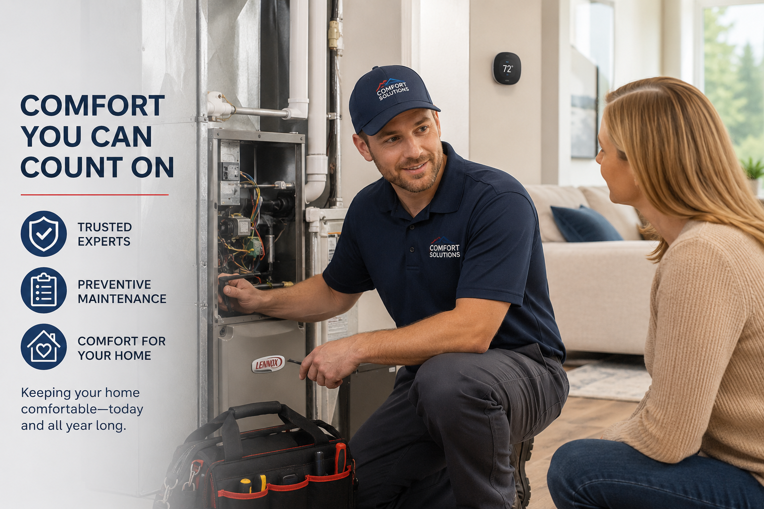The Homeowner’s Guide to Seasonal HVAC Care header image.