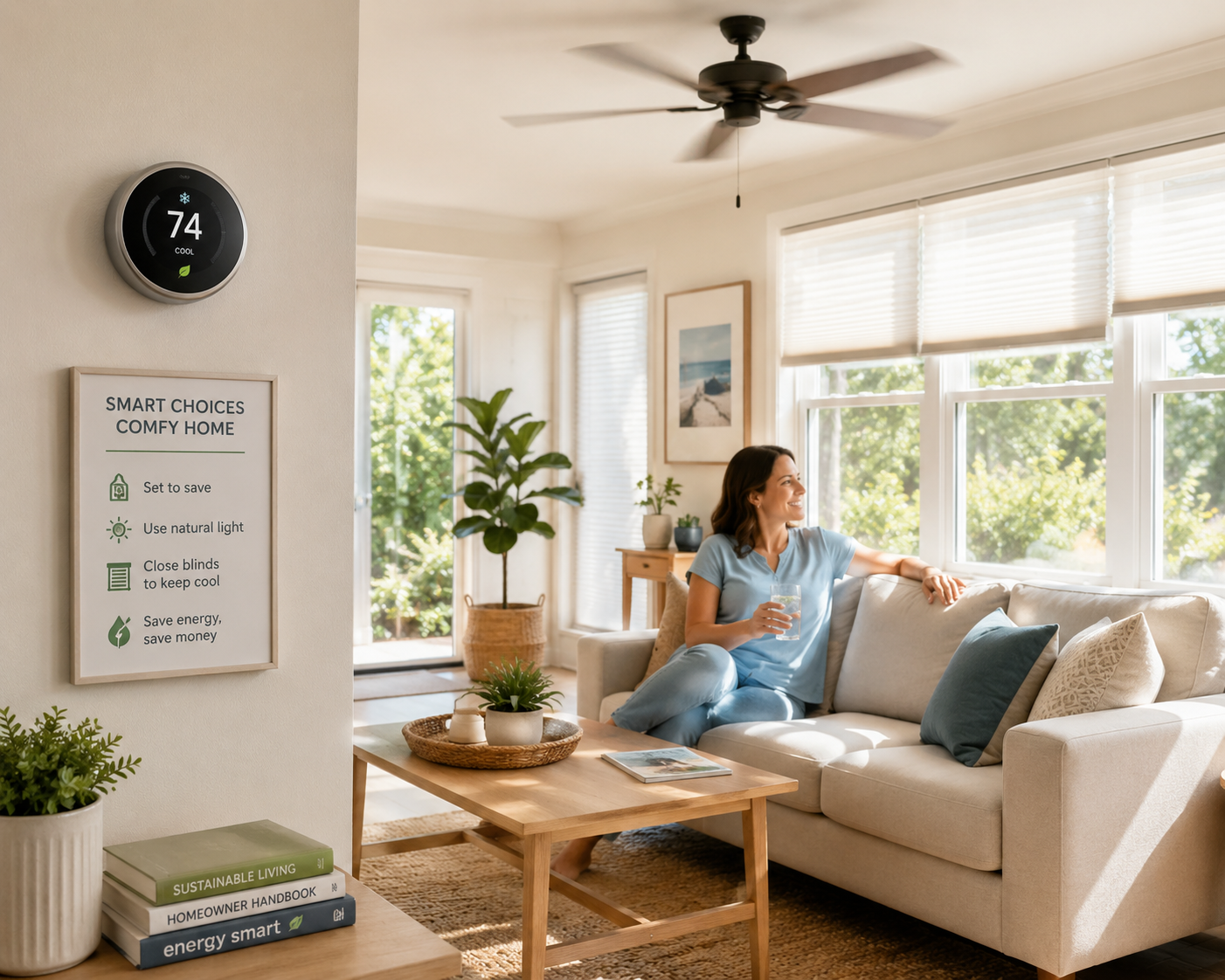 Top 5 Energy-Saving Tips for Homeowners This Summer header image.