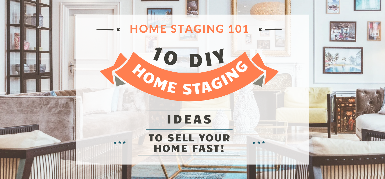 10 DIY Home Staging Ideas header image.