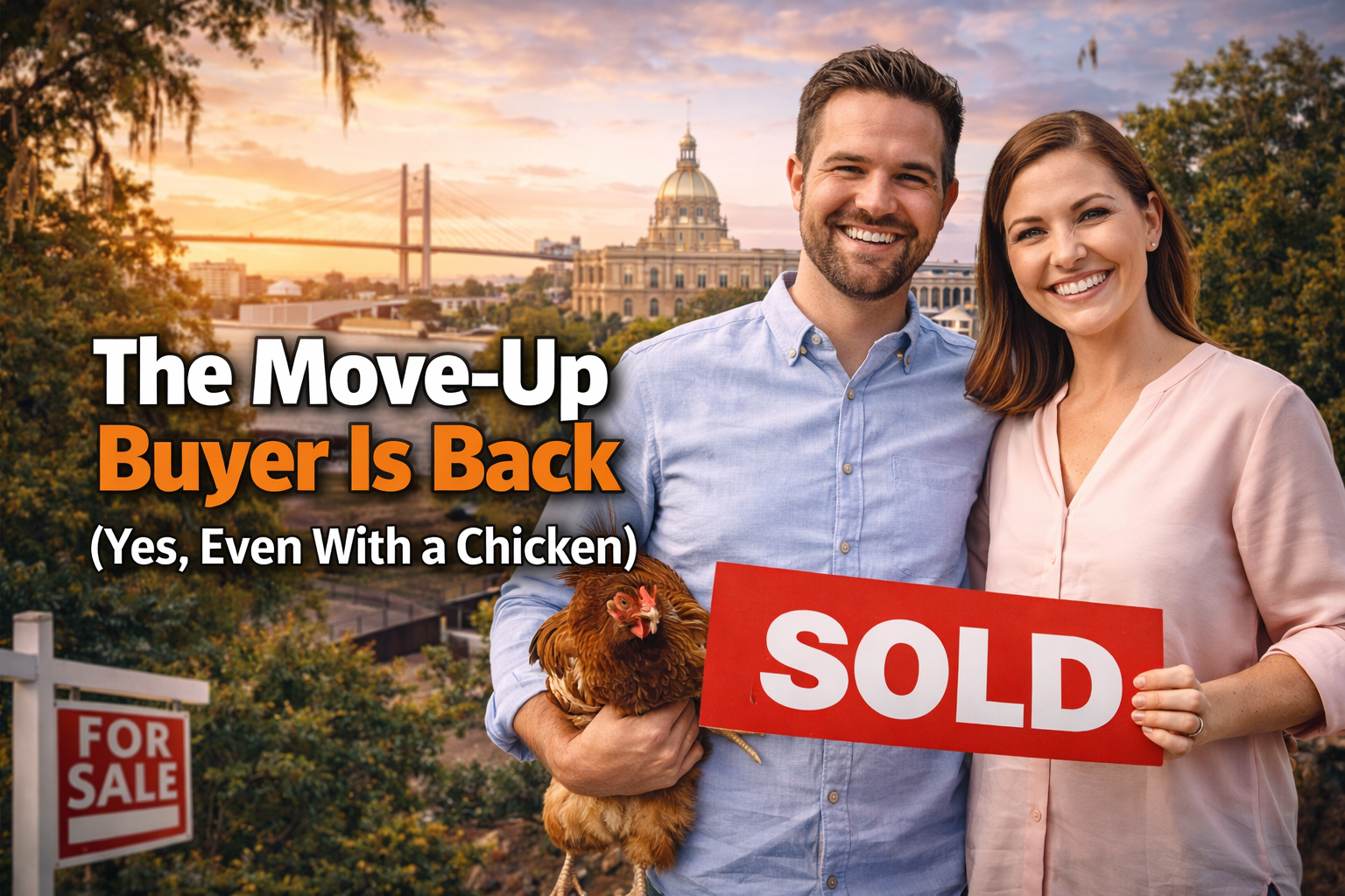 The Move-Up Buyer Is Back (Yes, Even With a Chicken) header image.