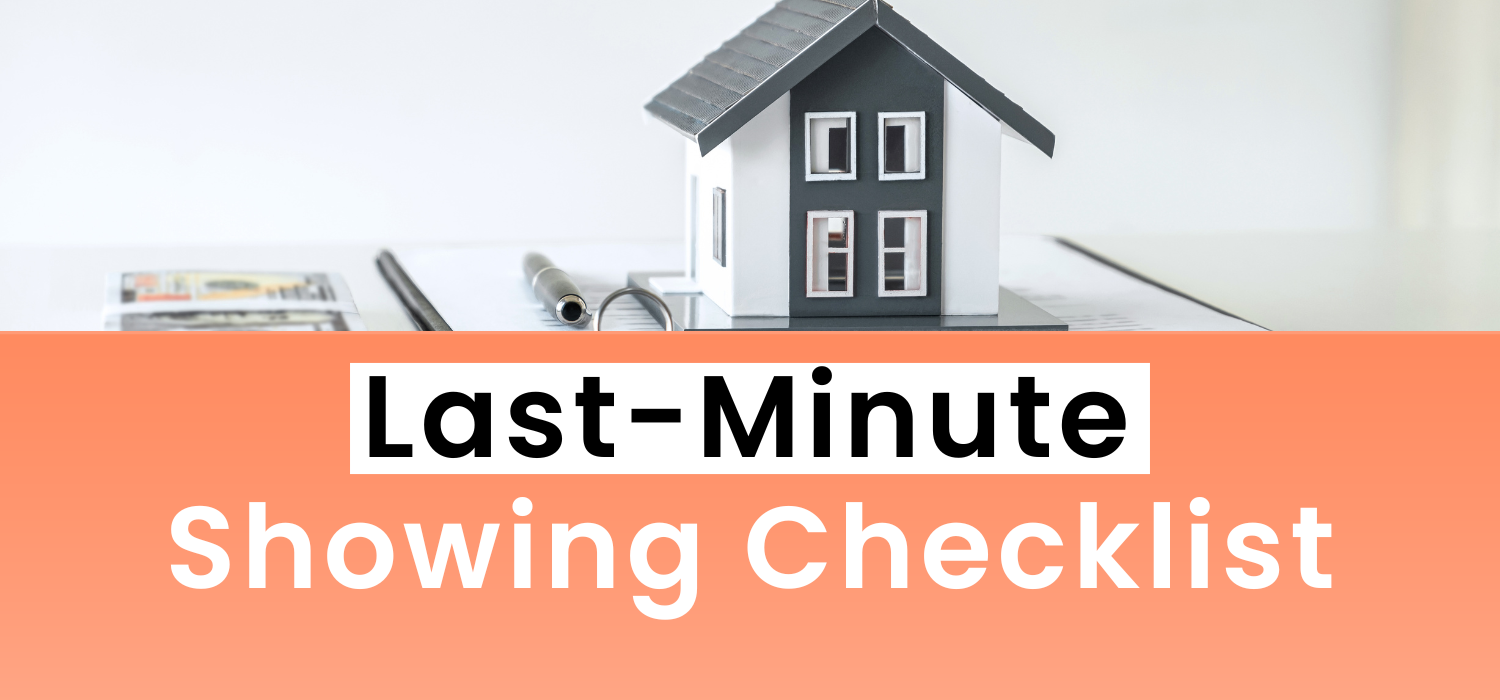 Last-Minute Showing Checklist header image.