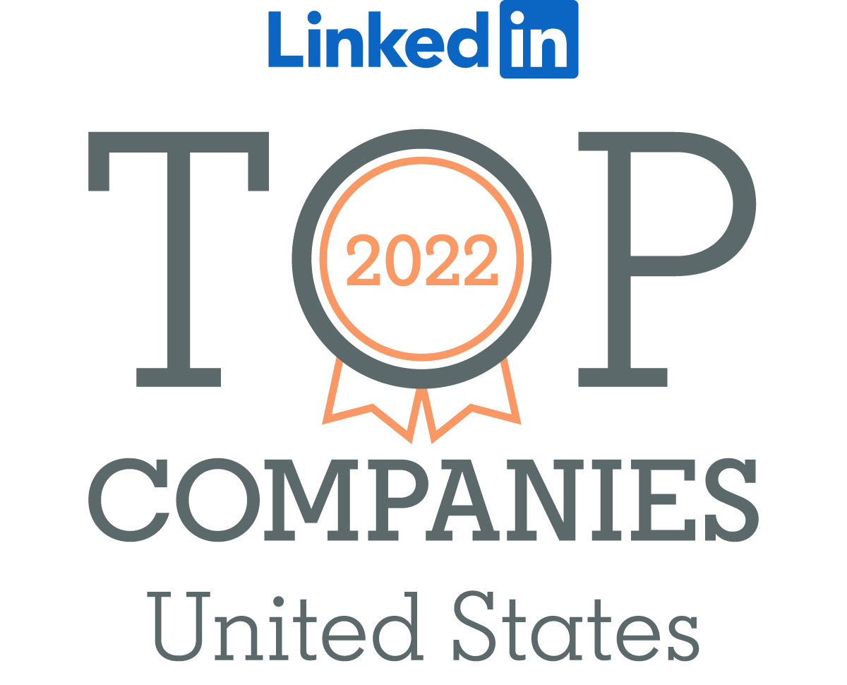 Top Companies 2022: The 50 best workplaces to grow your career in the U.S. header image.