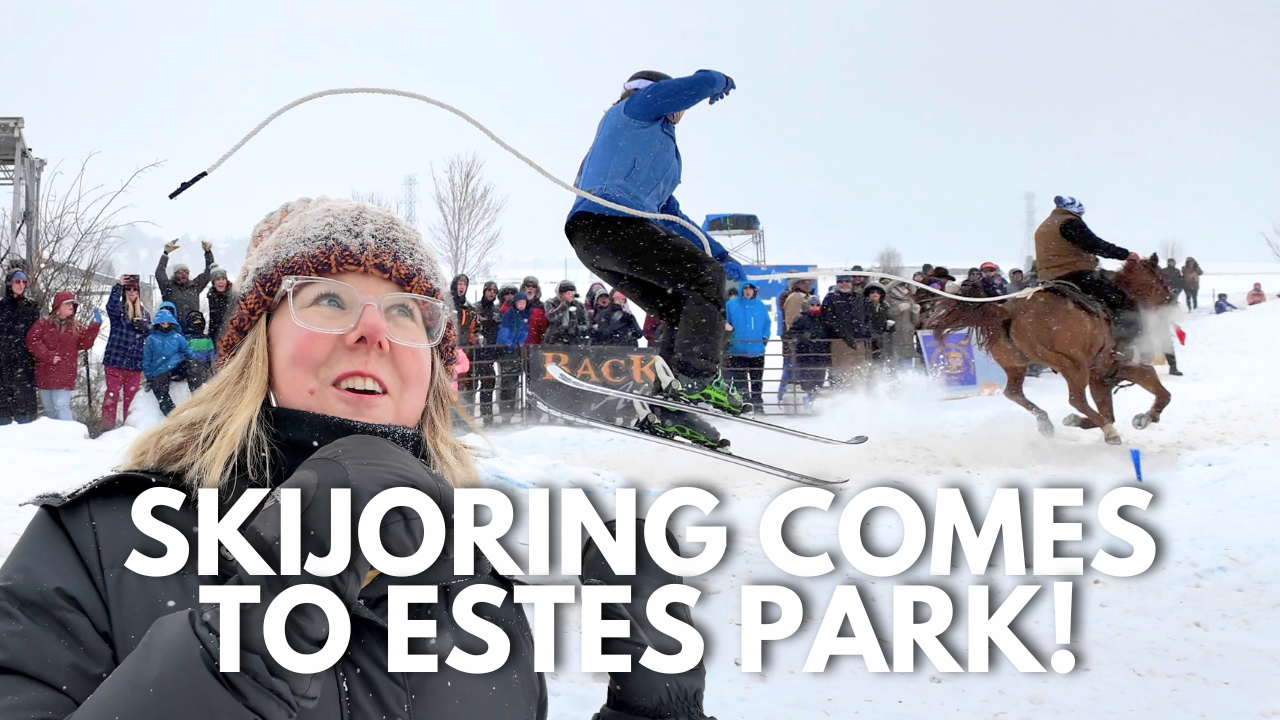Skijoring Debuts in Estes Park | High‑Speed Horses & Skis Tear Up the Rockies header image.