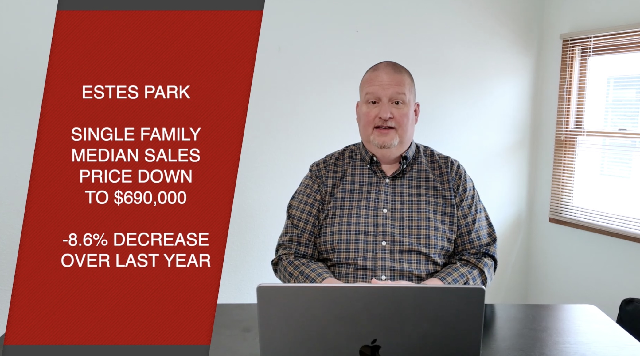 Estes Park real estate market update January 2025 with mountain community views