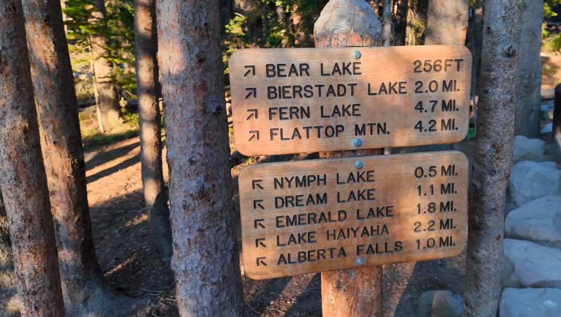 Bear Lake Hiking Trails in Rocky Mountain National Park 