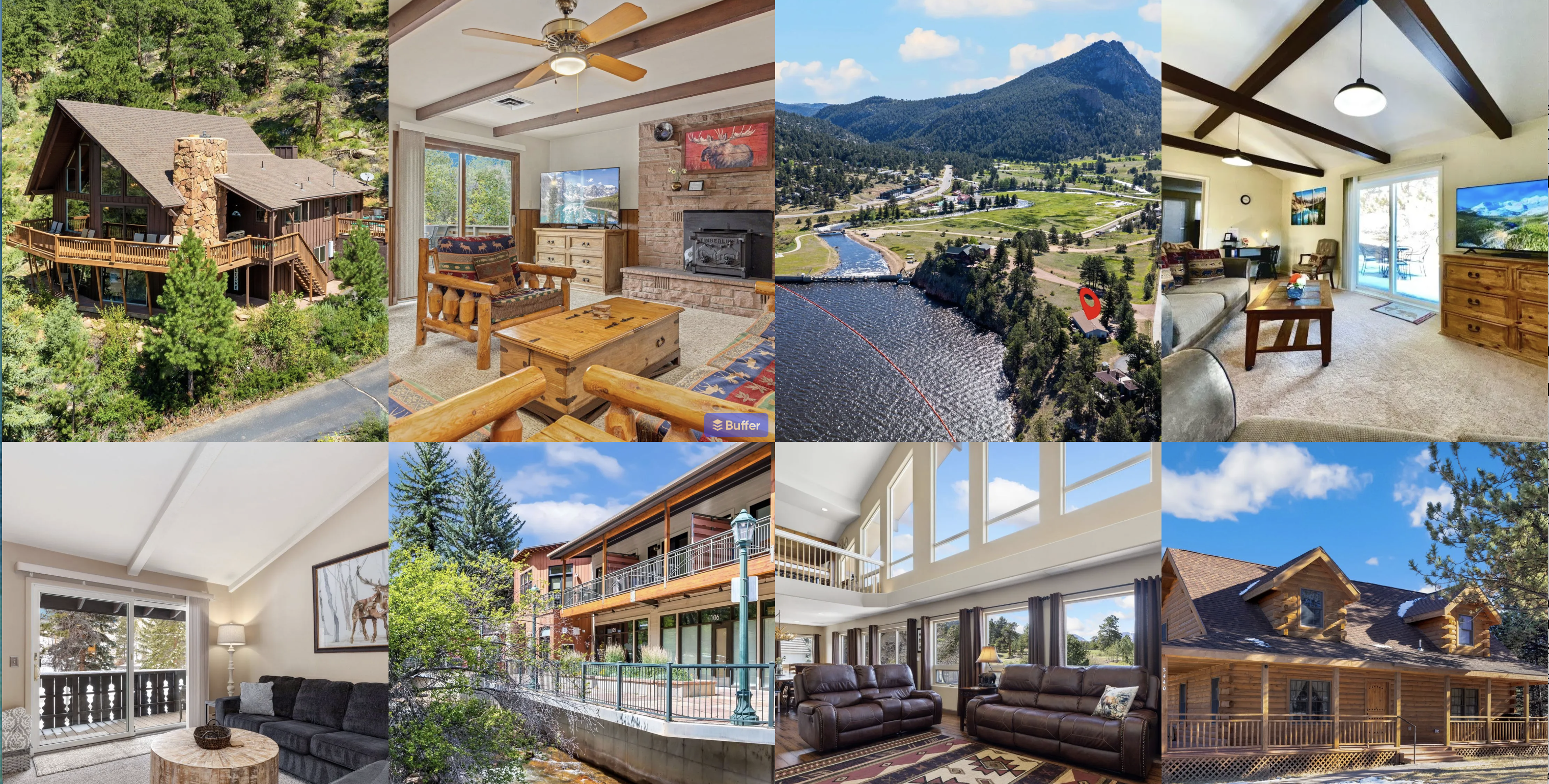 Estes Valley Vacation Rentals property with mountain views in Estes Park Colorado