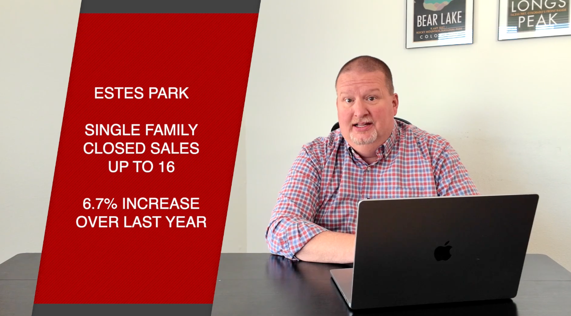 Estes Park Colorado mountain homes with Rocky Mountain views representing the July 2025 real estate market update