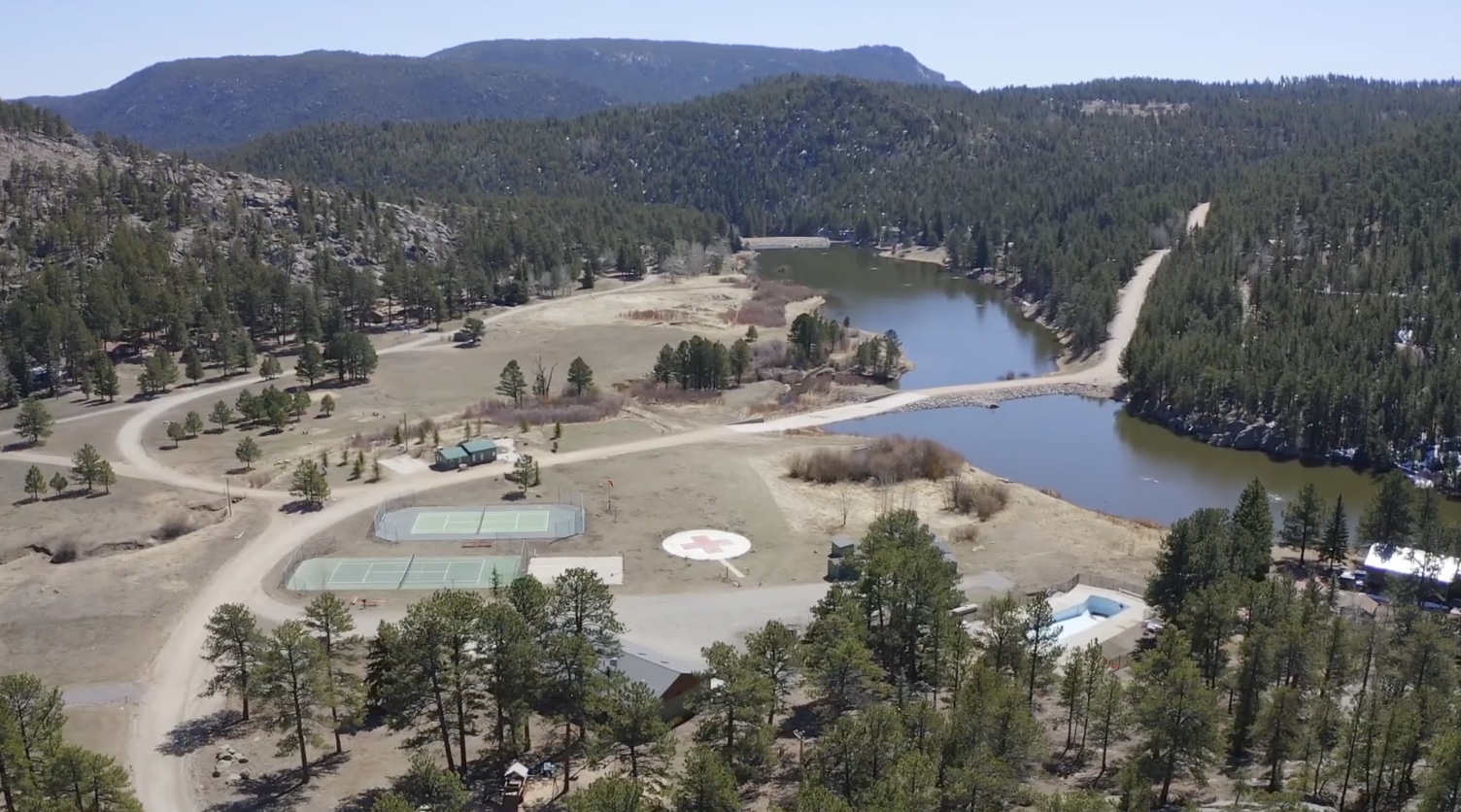 Big Elk Meadows gated mountain community between Estes Park and Lyons Colorado