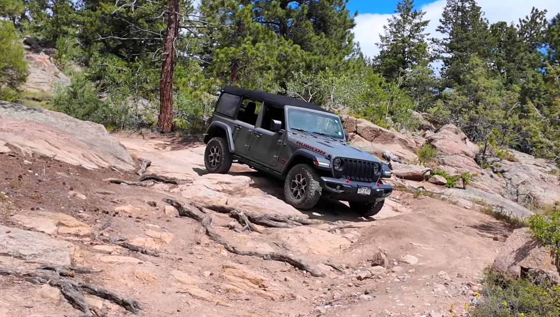 Pole Hill off-road trail near Estes Park with panoramic views of the Estes Valley and Rocky Mountain National Park