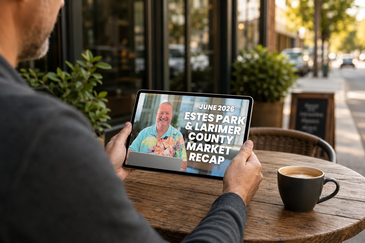 Jeff Abel presenting the June 2026 Estes Park and Larimer County real estate market recap