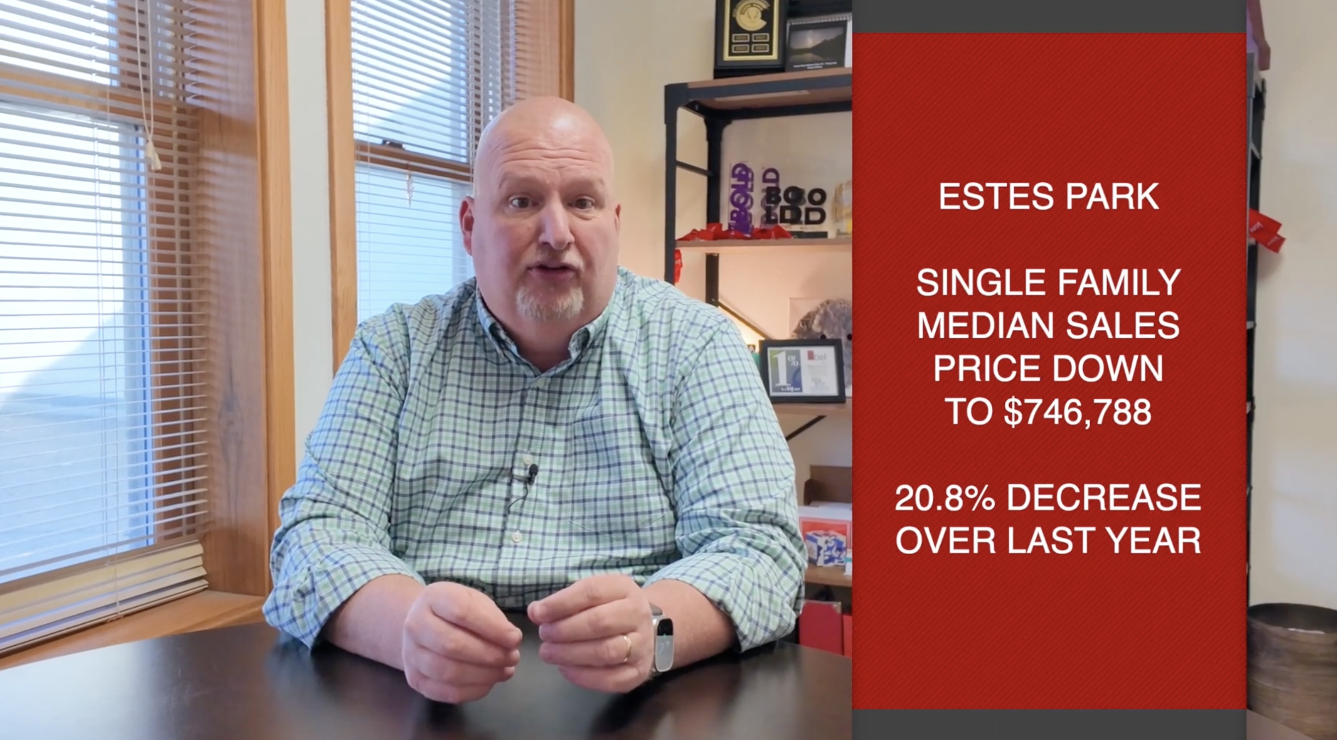 Estes Park single family median sales price down to $746,788 in November 2024, a 20.8% decrease