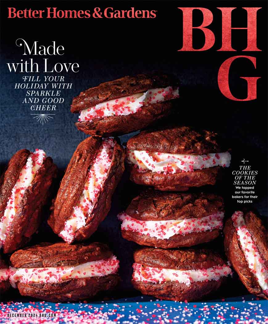 The December Better Homes & Gardens magazines are here! Get your FREE subscription today!! header image.