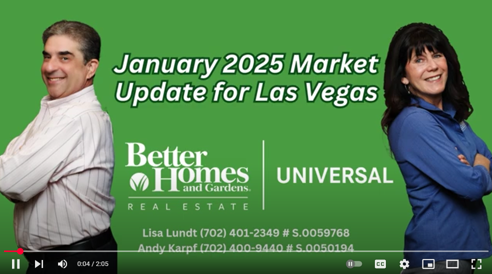 January 2025 Market Update for Las Vegas header image.