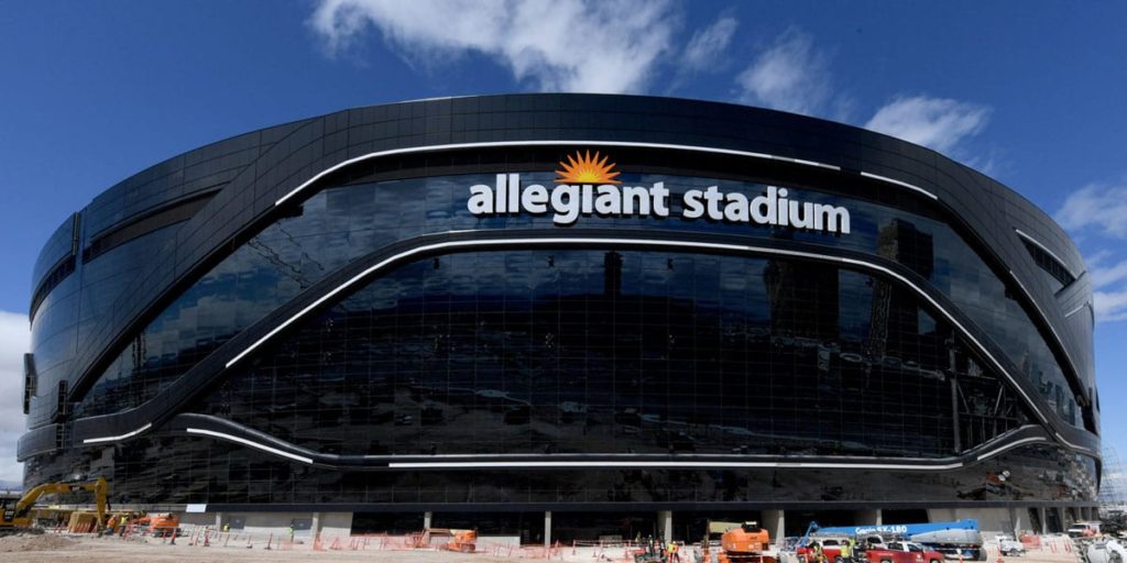 Allegiant Stadium is #1! header image.