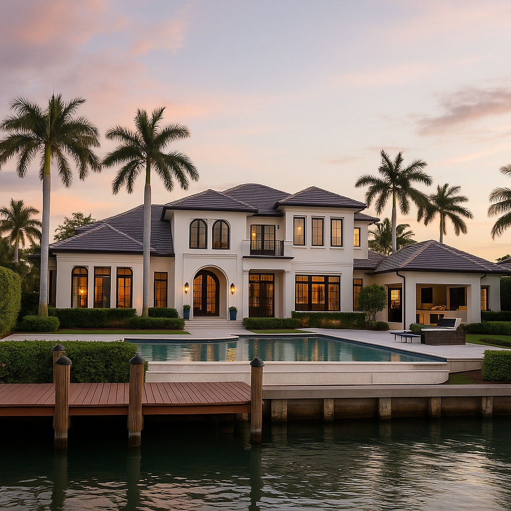 Naples FL Real Estate: Aqualane Shores – Naples’ Waterfront Hidden Gem — Guided by Matthew Harrington header image.