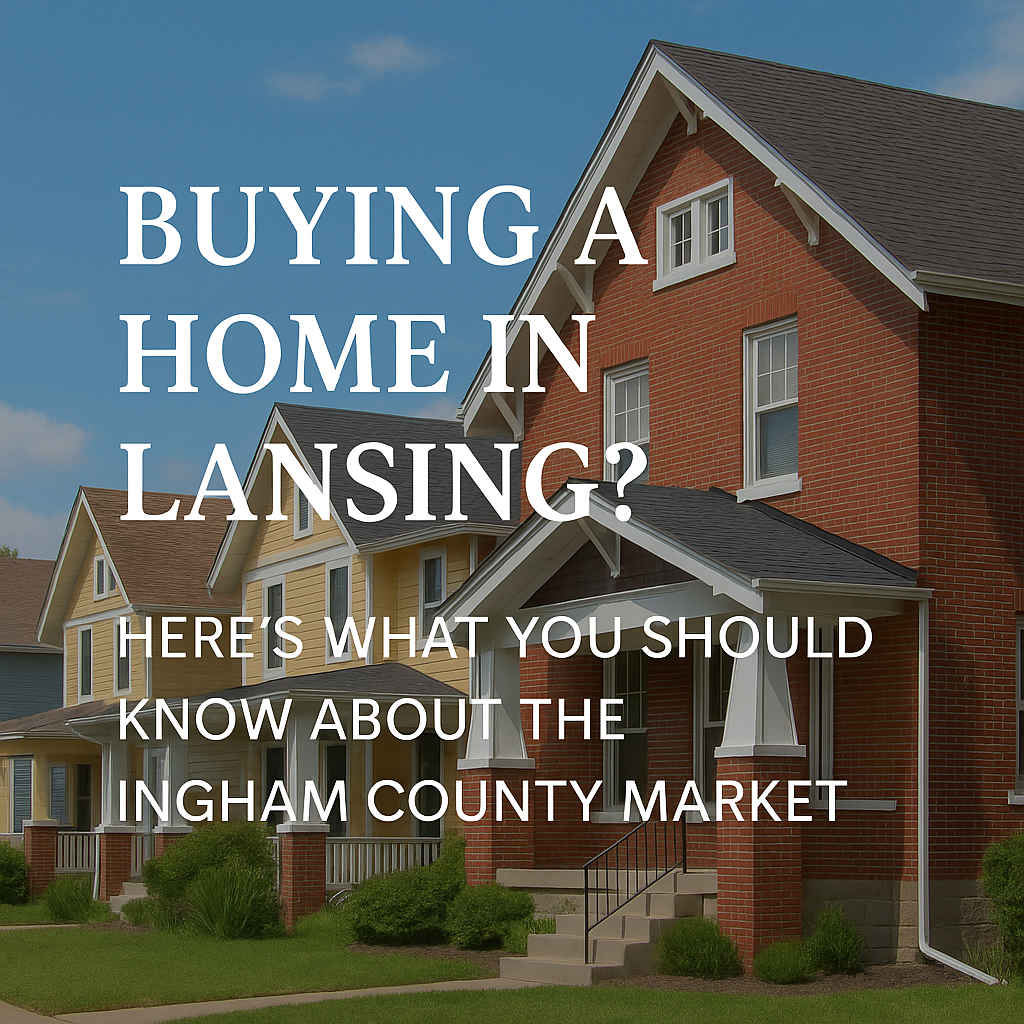 Houses in Summer with Caption