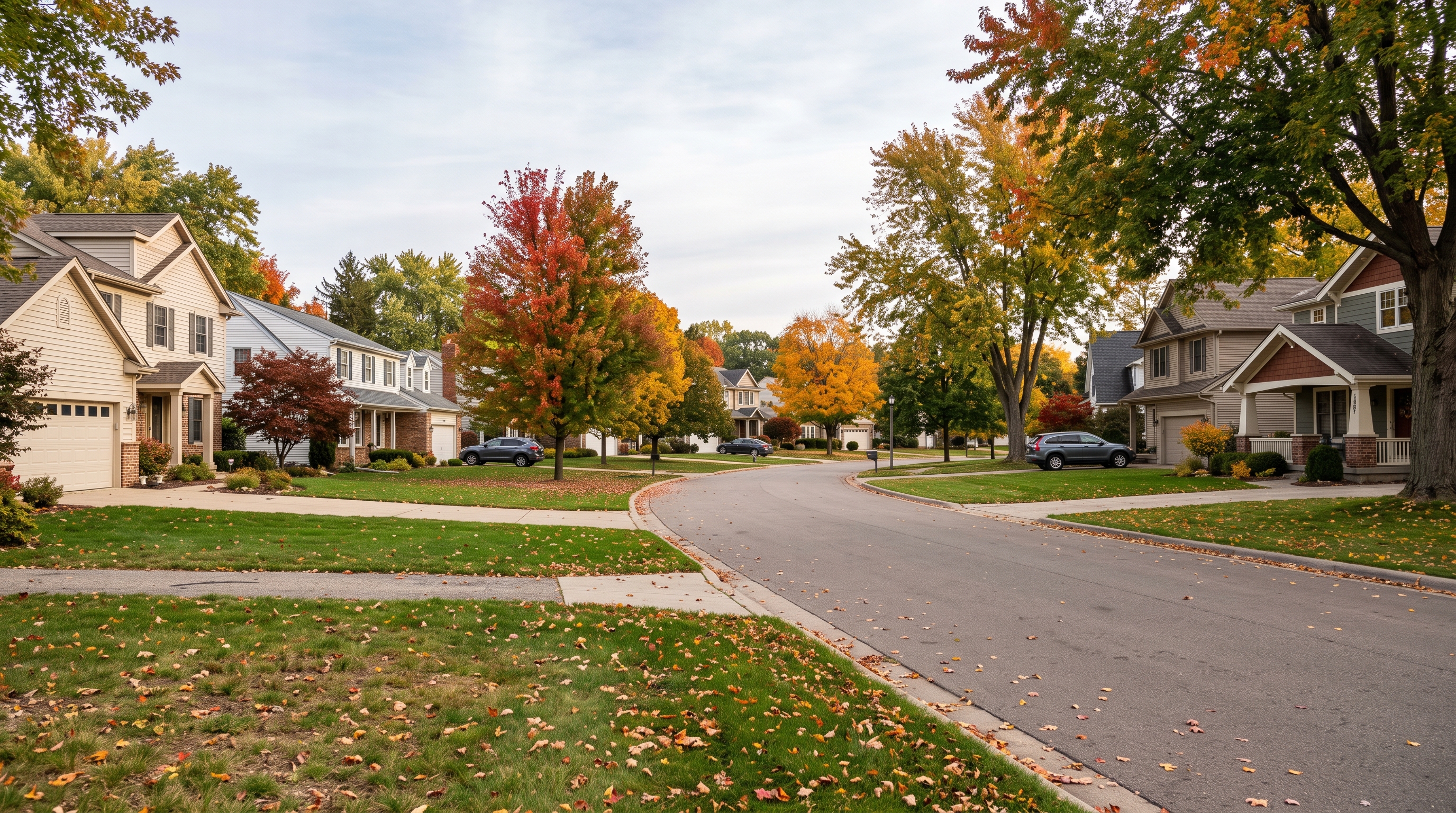 Fall suburbs