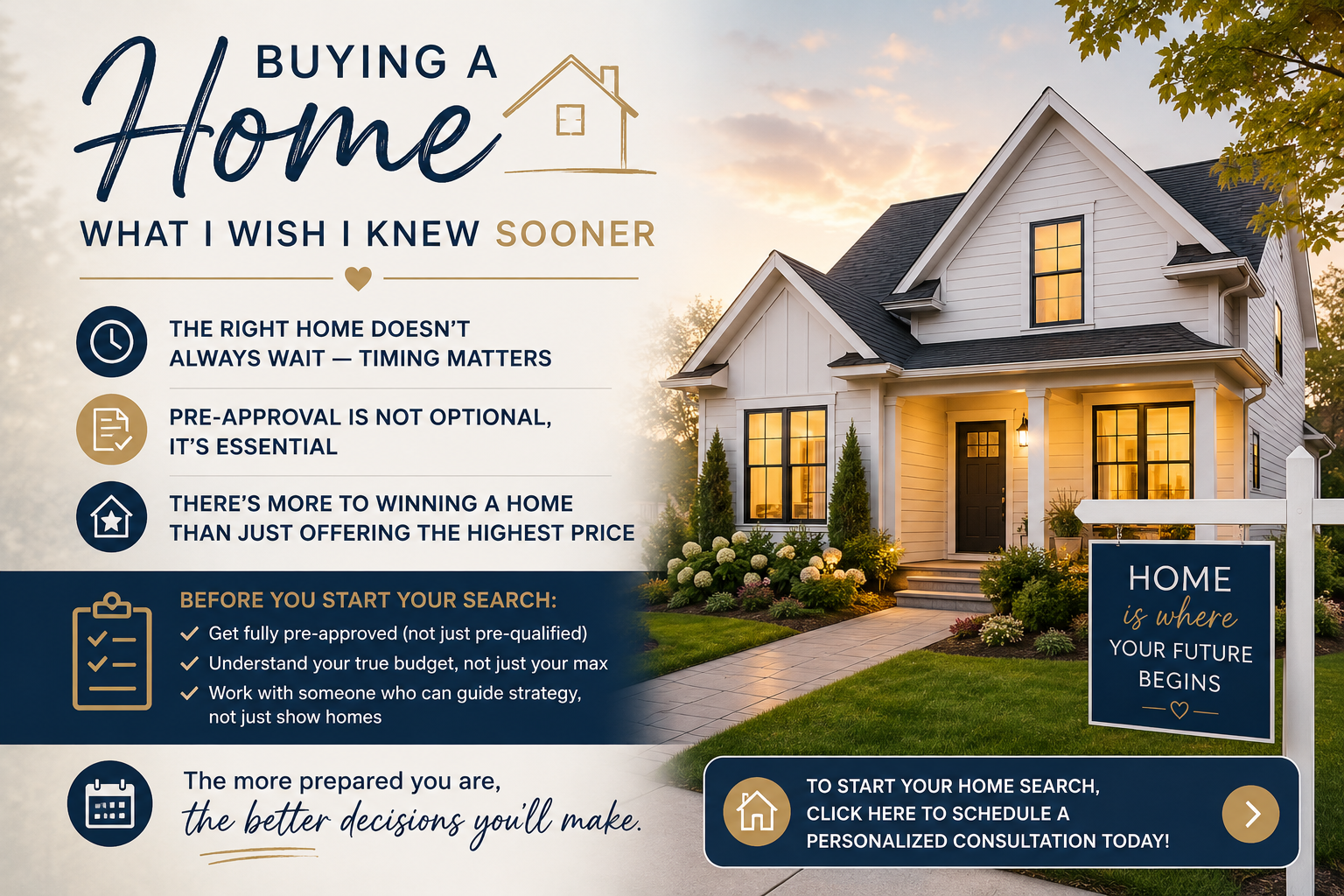 What Buyers Wish They Knew Before Starting Their Search header image.