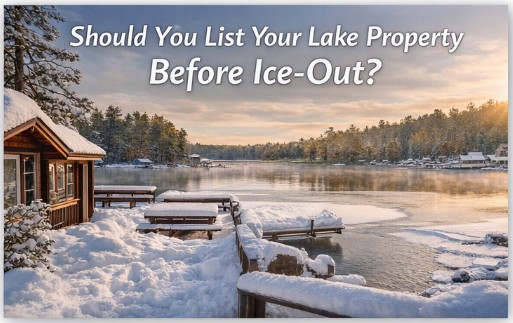 Should You List Your Lake Property Before Ice-Out? header image.