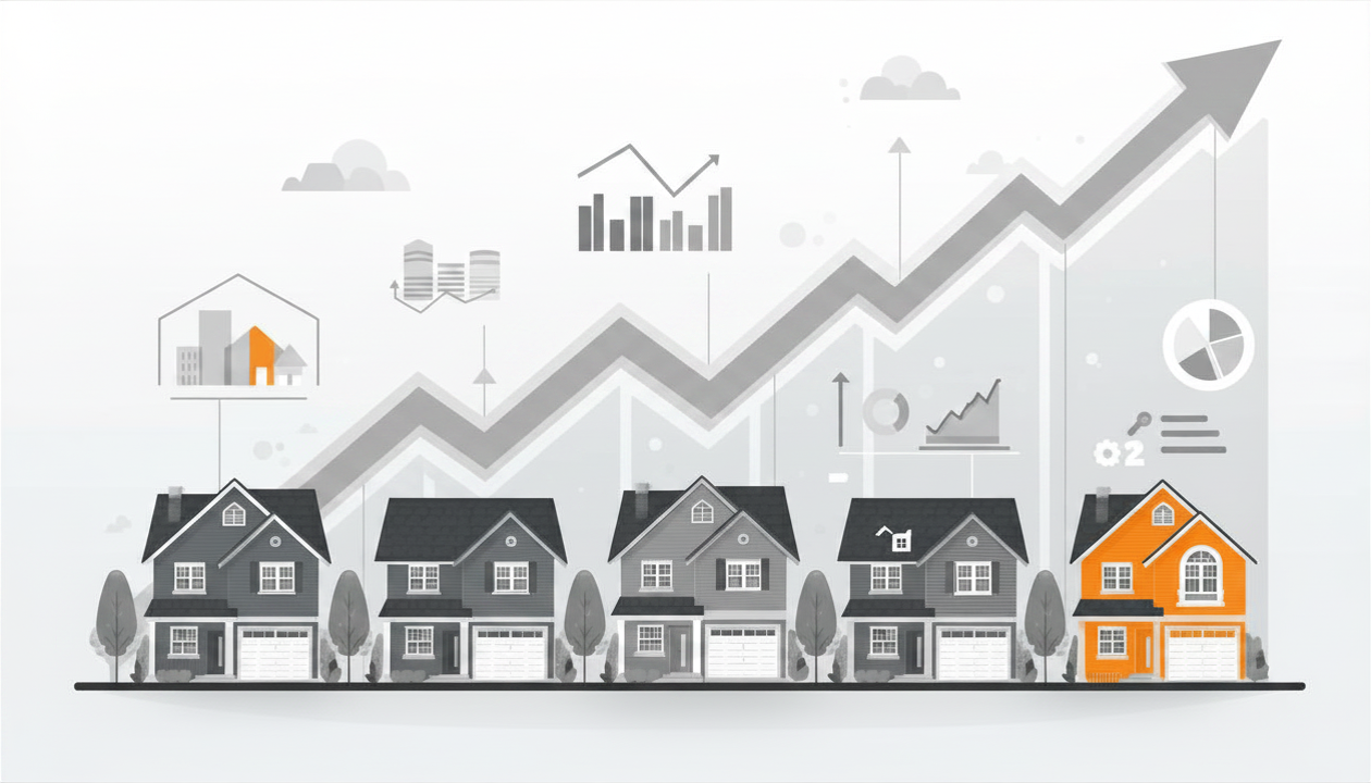 housing market increase graphic