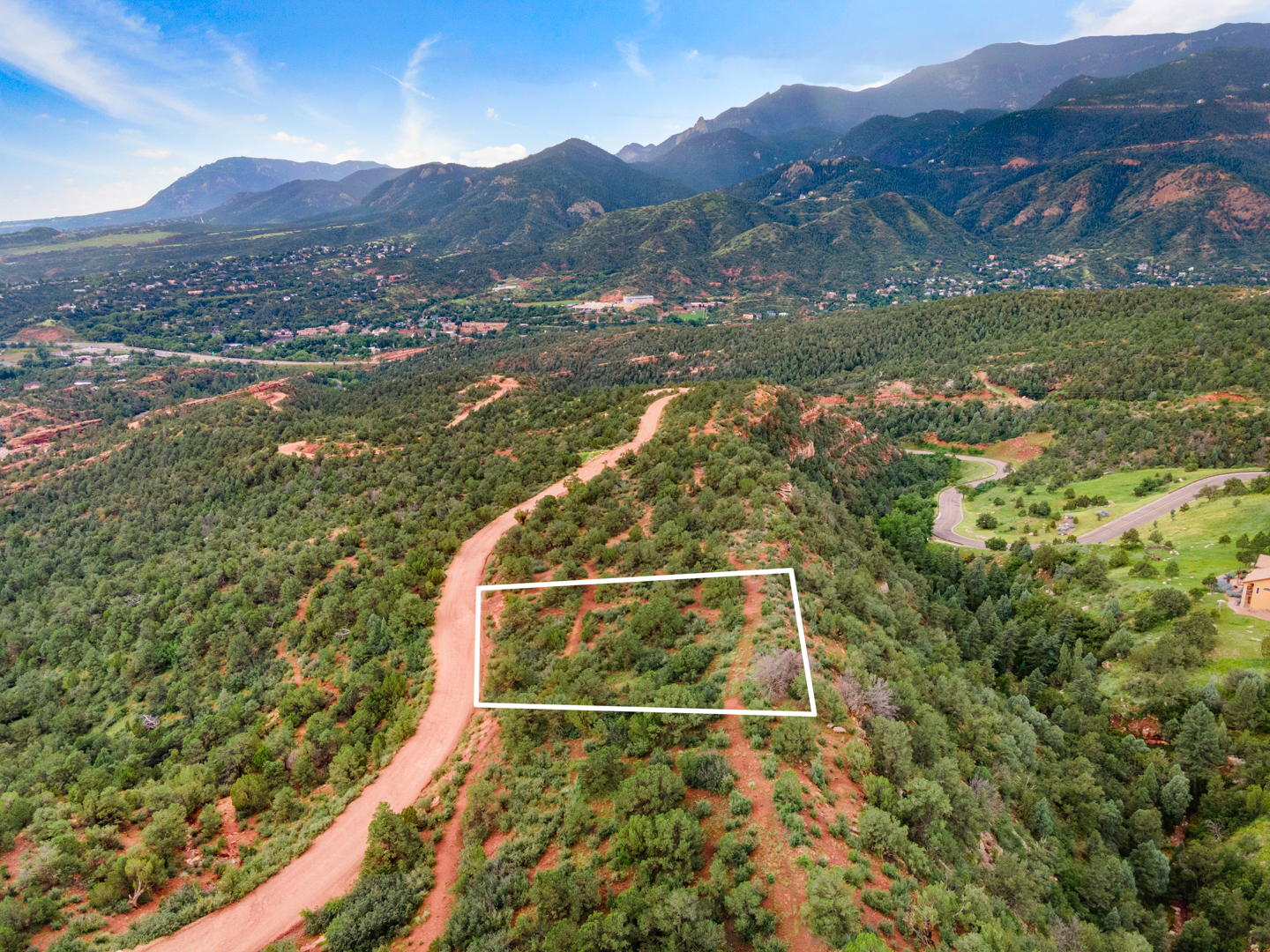 Land for Sale on Rampart Range Road header image.
