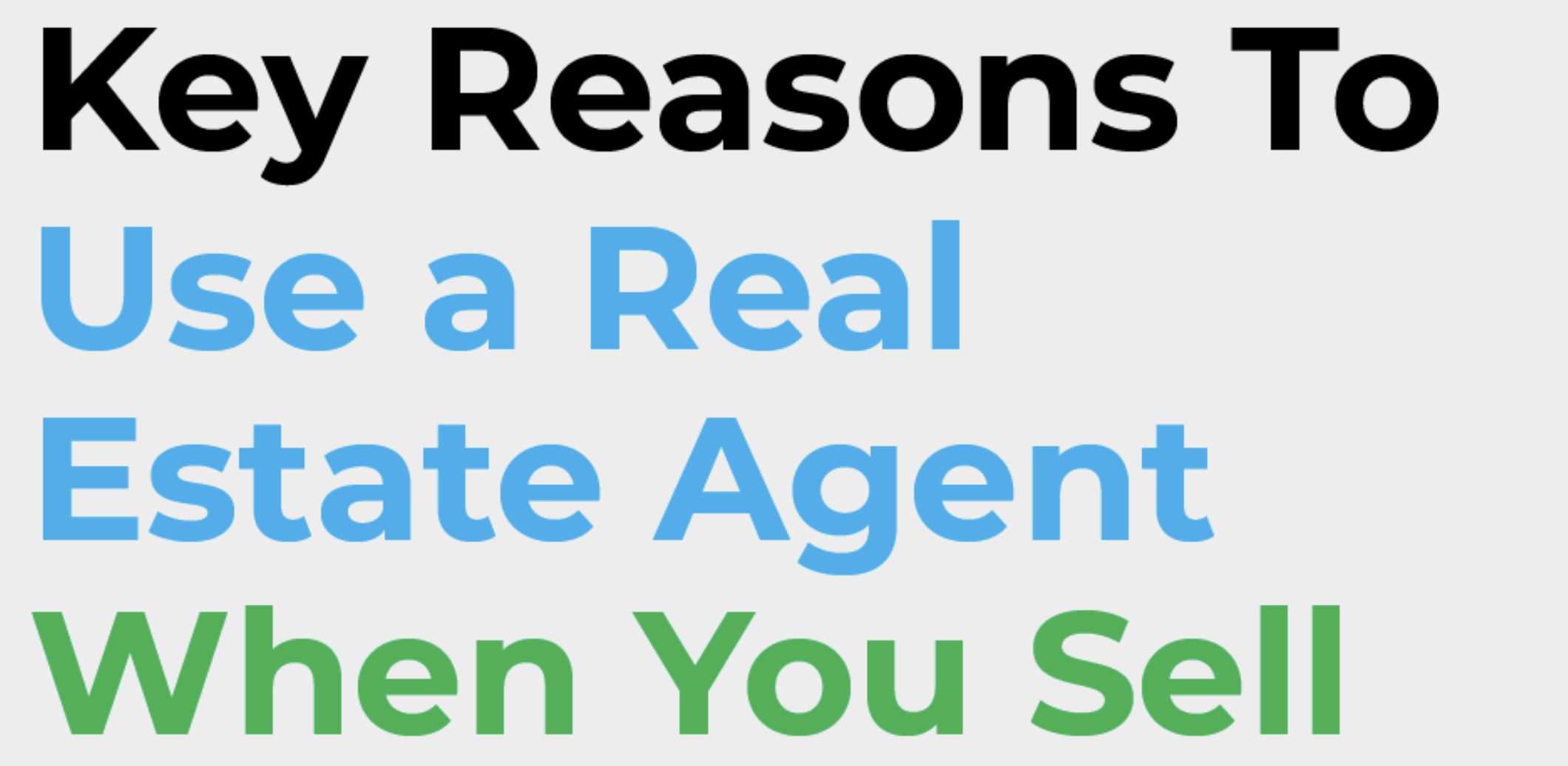 Key Reasons To Use a Colorado Real Estate Agent When You Sell header image.
