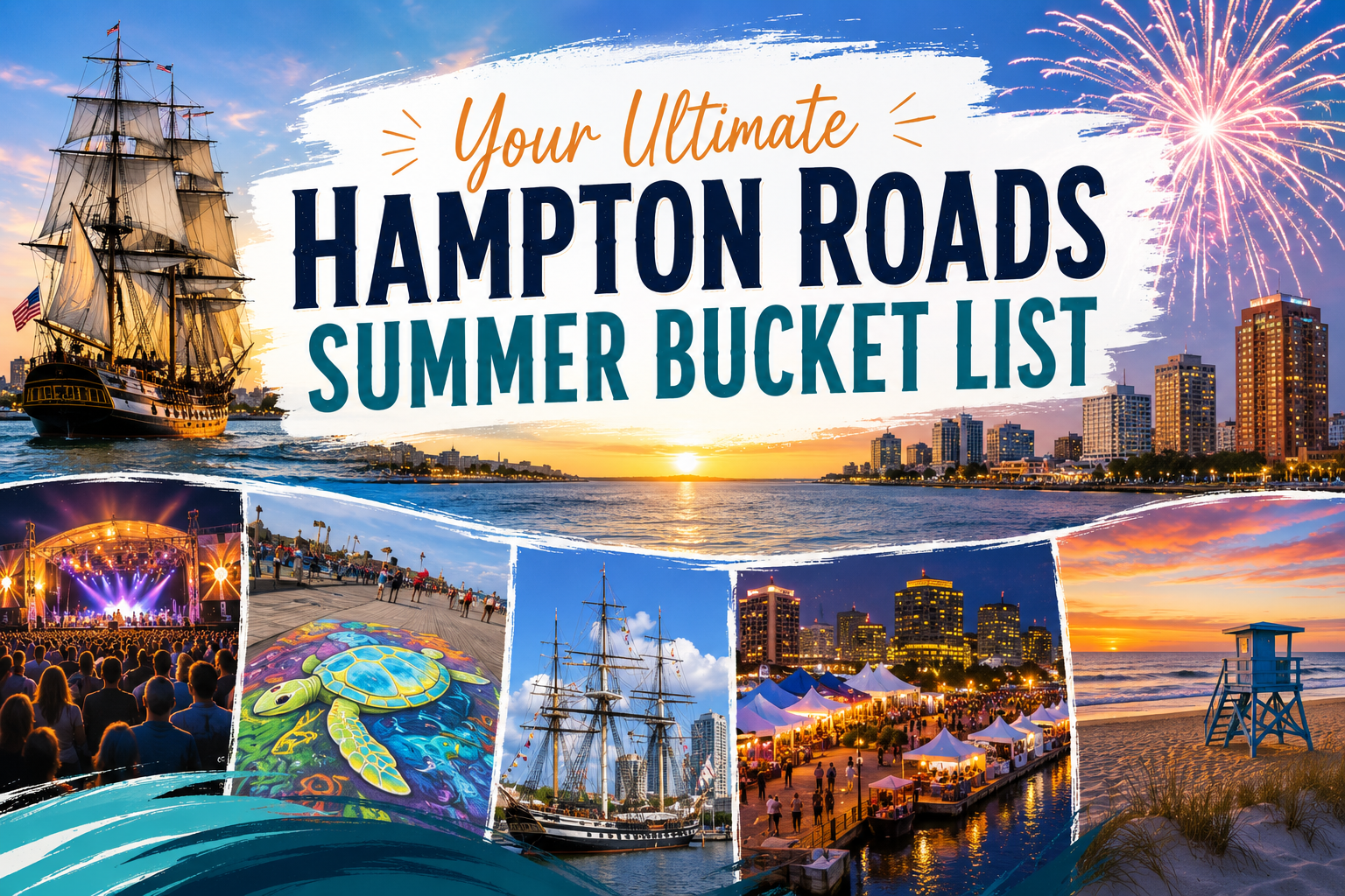 Your Ultimate Hampton Roads Summer Bucket List: 7 Events You Don't Want to Miss header image.