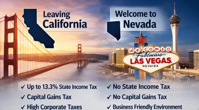 California to Nevada