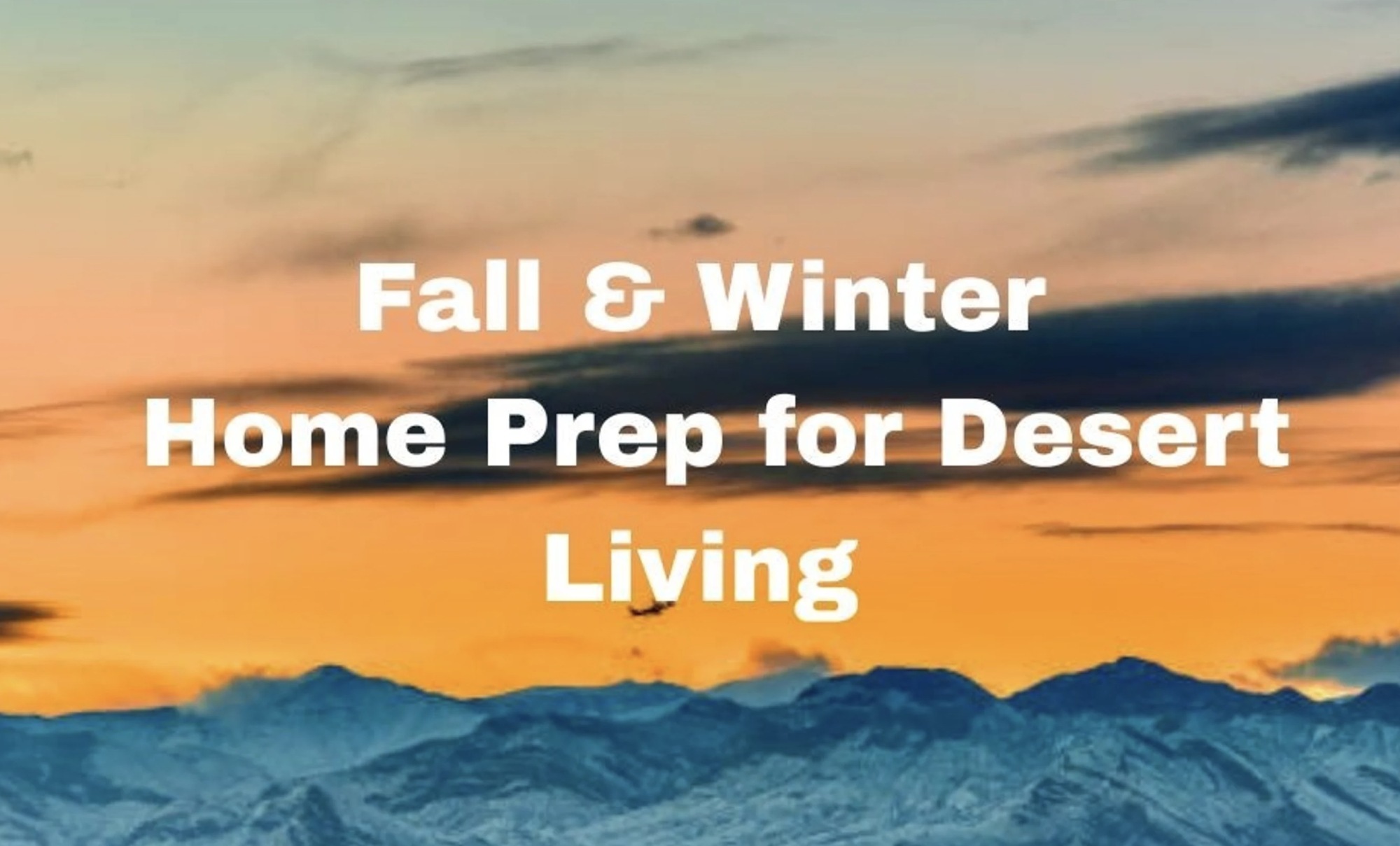 Fall Home Maintenance Tips Las Vegas