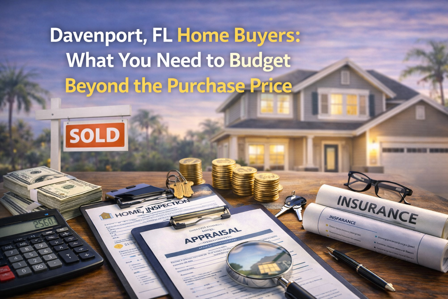 Davenport Home Buyers: Budget Beyond the Purchase Price header image.