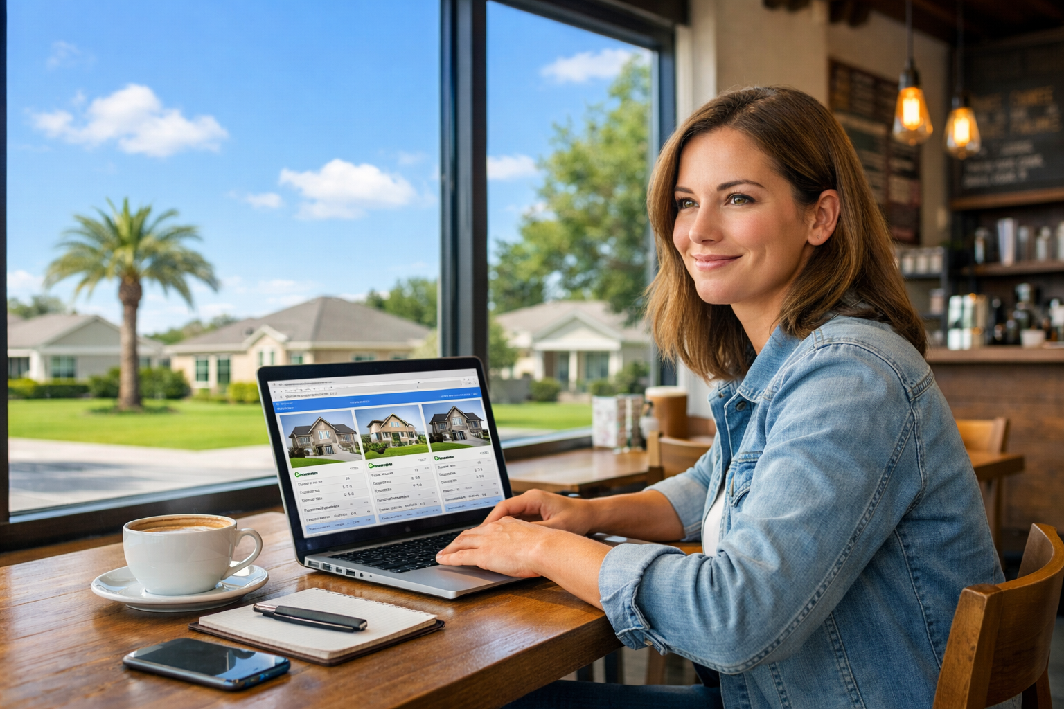 Homebuyer planning the first steps before buying a home in Davenport Florida