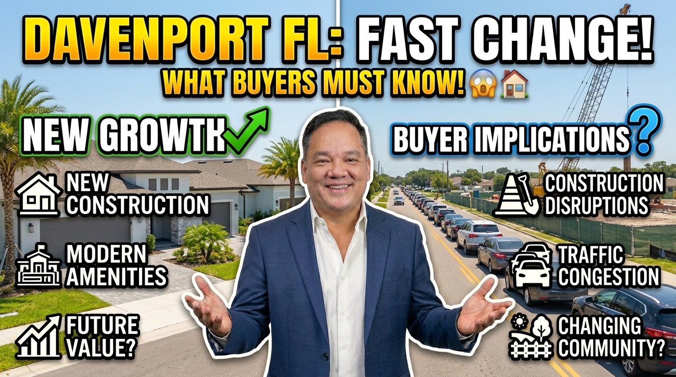 Manny Barrios Davenport FL REALTOR explaining new construction growth and buyer implications in Davenport Florida real estate market 2026