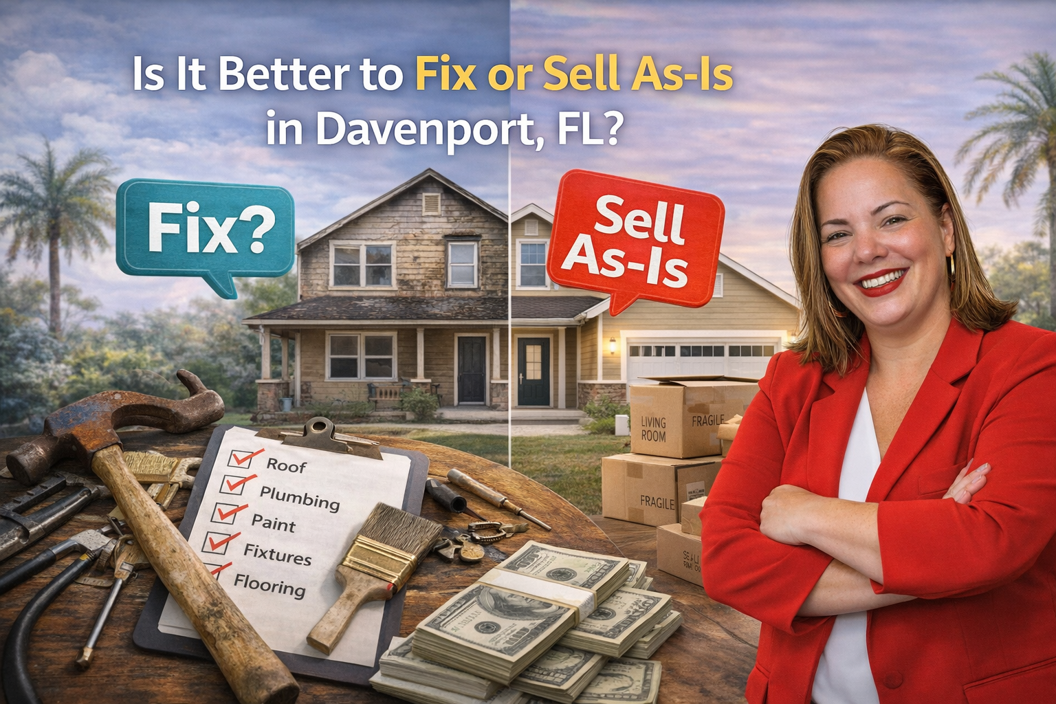 As-is home for sale in Davenport FL with pricing strategy consultation