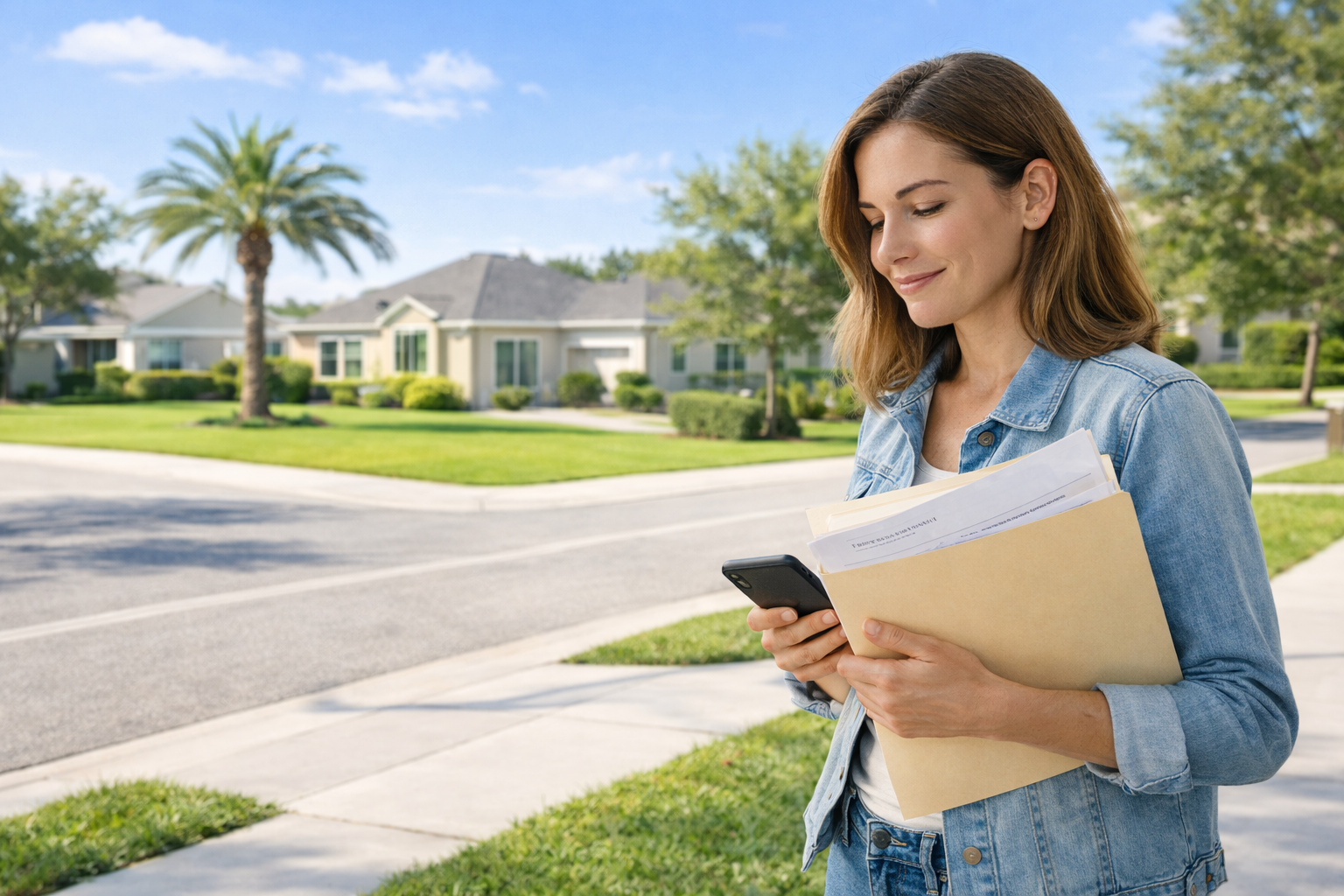 Homebuyer reviewing listings after mortgage pre approval in Davenport Florida