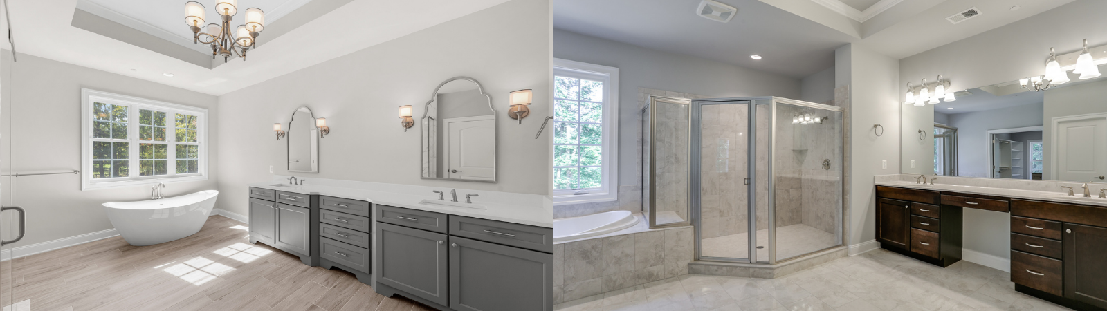 JMB Homes - WHICH ONE - Pick Your Favorite Sonoma Primary Bathroom header image.