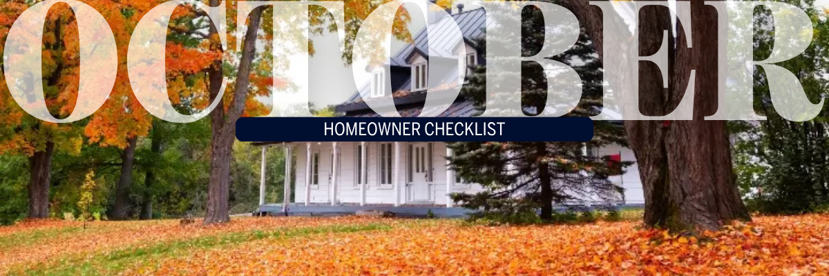 October Homeowner Checklist header image.