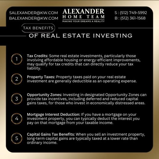 Tax Benefits to Real Estate Investing header image.