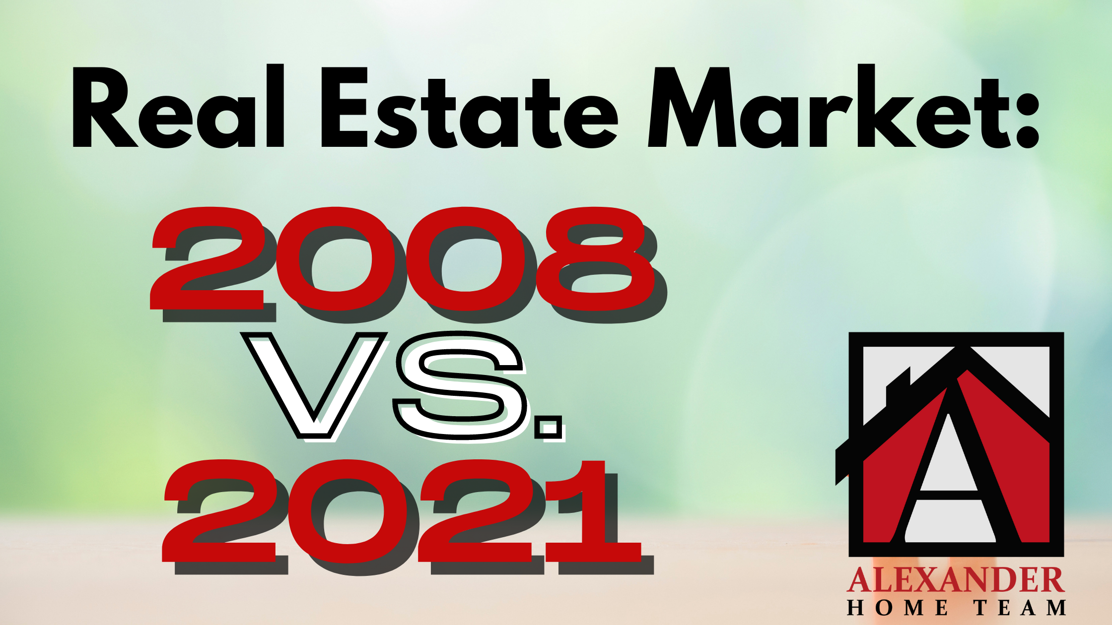 2008 vs. 2021 Real Estate Market header image.