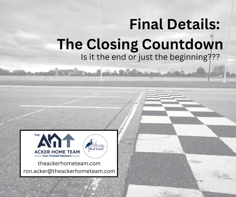 Final Details: The Closing Countdown header image.