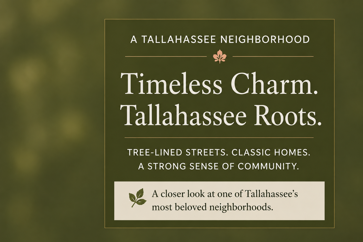 Discover the Charm of Rosehill: Tallahassee’s Hidden Gem header image.